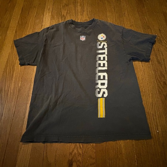Reebok Other - Pittsburgh Steelers Vertical Logo T-Shirt XL Black Reebok NFL Equipment